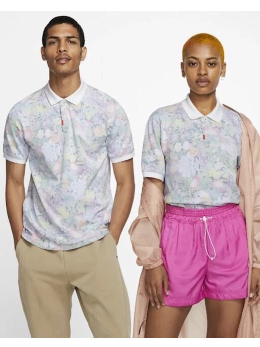 Nike Polo Reverse Floral Print Golf Polo